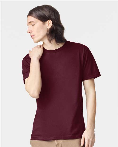 American Apparel Unisex Fine Jersey Tee - American Apparel 2001 Burgundy S