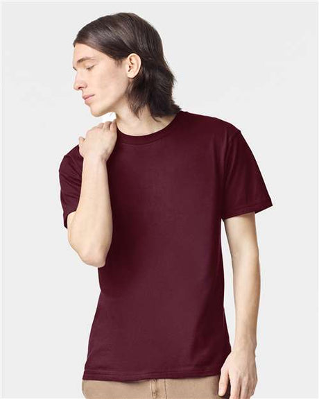 American Apparel Unisex Fine Jersey Tee - American Apparel 2001 Burgundy S