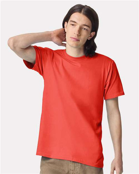 American Apparel Unisex Fine Jersey Tee - American Apparel 2001 Coral S