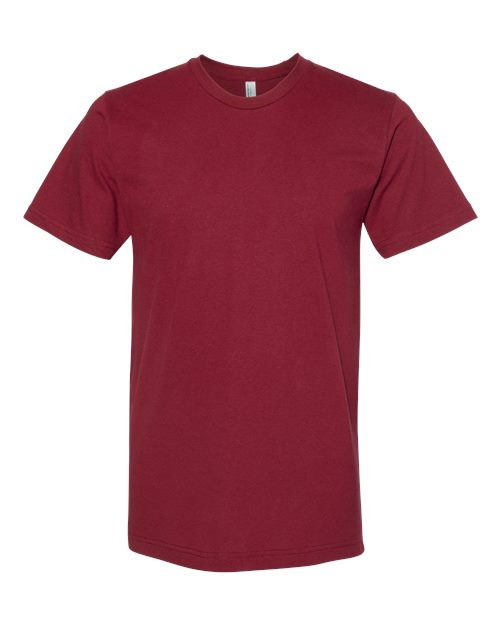 American Apparel Unisex Fine Jersey Tee - American Apparel 2001 Cranberry XS