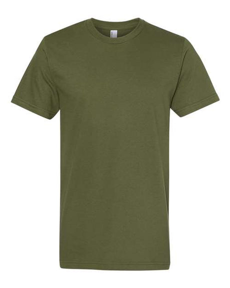American Apparel Unisex Fine Jersey Tee - American Apparel 2001 Olive S