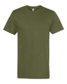 American Apparel Unisex Fine Jersey Tee - American Apparel 2001 Olive S
