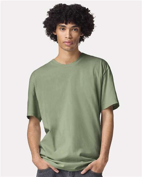 American Apparel Unisex Fine Jersey Tee - American Apparel 2001 Sage S
