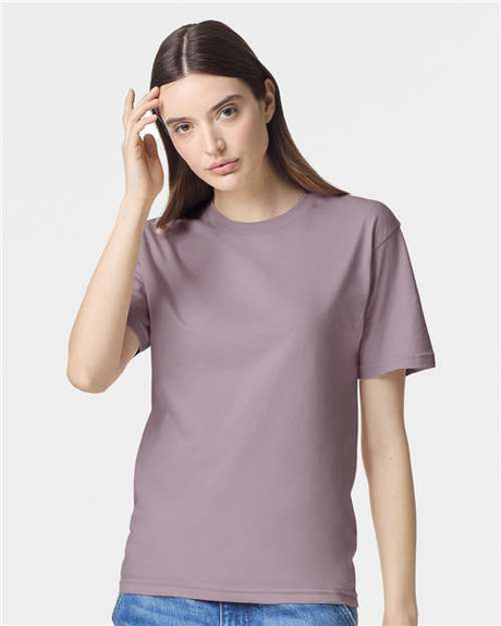 American Apparel Unisex Fine Jersey Tee - American Apparel 2001 Smokey Violet S