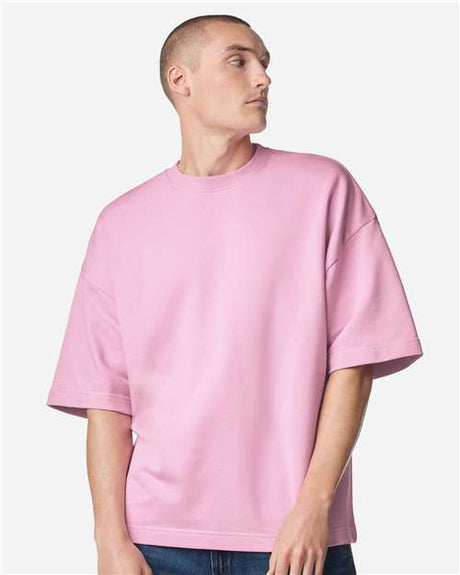 American Apparel Unisex French Terry Ex Crew - American Apparel FTEX00 Powder Pink S