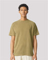 American Apparel Unisex Garment - Dyed Heavyweight Cotton Tee - American Apparel 1301GD Faded Army S