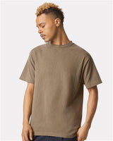 American Apparel Unisex Garment - Dyed Heavyweight Cotton Tee - American Apparel 1301GD Faded Army S