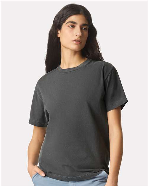 American Apparel Unisex Garment - Dyed Heavyweight Cotton Tee - American Apparel 1301GD Faded Black S