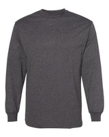 American Apparel Unisex Heavyweight Cotton Long Sleeve Tee - American Apparel 1304 Heather Charcoal S