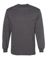 American Apparel Unisex Heavyweight Cotton Long Sleeve Tee - American Apparel 1304 Heather Charcoal S