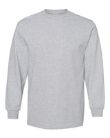 American Apparel Unisex Heavyweight Cotton Long Sleeve Tee - American Apparel 1304 Heather Grey S