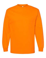 American Apparel Unisex Heavyweight Cotton Long Sleeve Tee - American Apparel 1304 Orange S