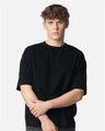 American Apparel Unisex Heavyweight Cotton Mid - Length Tee - American Apparel 13ML0 Black S