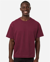 American Apparel Unisex Heavyweight Cotton Mid - Length Tee - American Apparel 13ML0 Burgundy S
