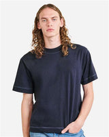American Apparel Unisex Heavyweight Cotton Mid - Length Tee - American Apparel 13ML0 Navy S