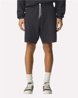 American Apparel Unisex Pique Gym Shorts - American Apparel 2PQ Black S