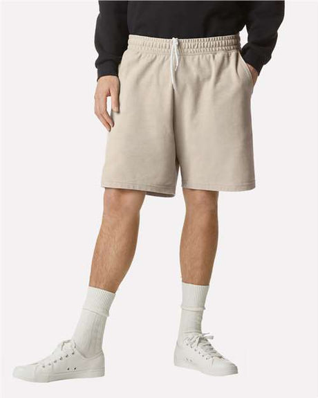 American Apparel Unisex Pique Gym Shorts - American Apparel 2PQ Bone S