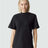 American Apparel Unisex Pique Mockneck Tee - American Apparel 1PQ Black S