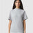American Apparel Unisex Pique Mockneck Tee - American Apparel 1PQ Heather Grey S