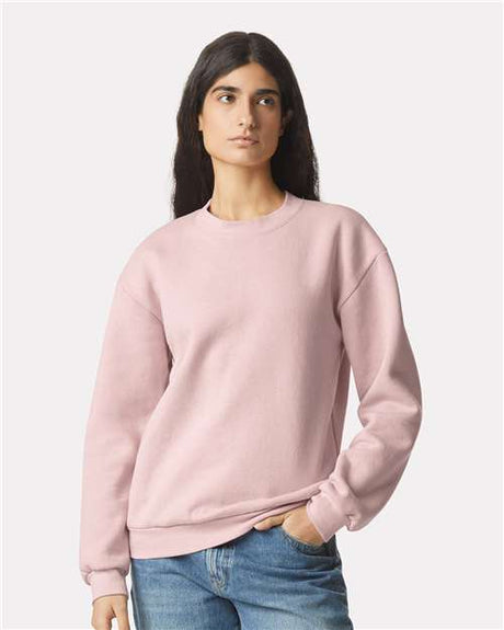 American Apparel Unisex ReFlex Fleece Crewneck Sweatshirt - American Apparel RF496 Blush XS