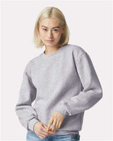 American Apparel Unisex ReFlex Fleece Crewneck Sweatshirt - American Apparel RF496 Heather Grey XS