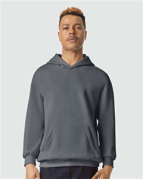 American Apparel Unisex ReFlex Fleece Hoodie Sweatshirt - American Apparel RF498 Asphalt XS