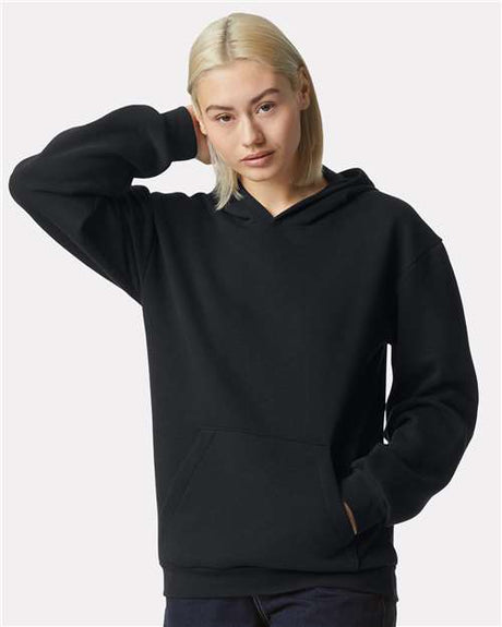 American Apparel Unisex ReFlex Fleece Hoodie Sweatshirt - American Apparel RF498 Black XS