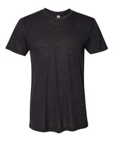 American Apparel Unisex Triblend Track Tee - American Apparel TR401 Tri - Black XS