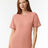 American Apparel Unisex Triblend Track Tee - American Apparel TR401 Tri - Coral XS