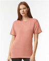 American Apparel Unisex Triblend Track Tee - American Apparel TR401 Tri - Coral XS