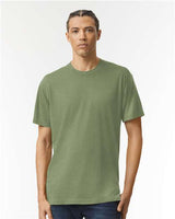 American Apparel Unisex Triblend Track Tee - American Apparel TR401 Tri - Olive XS