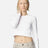 American Apparel Women's Baby Rib Long Sleeve Cropped Tee - American Apparel BR2107 White S
