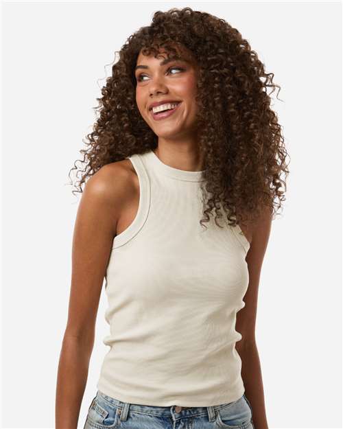 American Apparel Women's Baby Rib Tank - American Apparel BR2101 Bone S