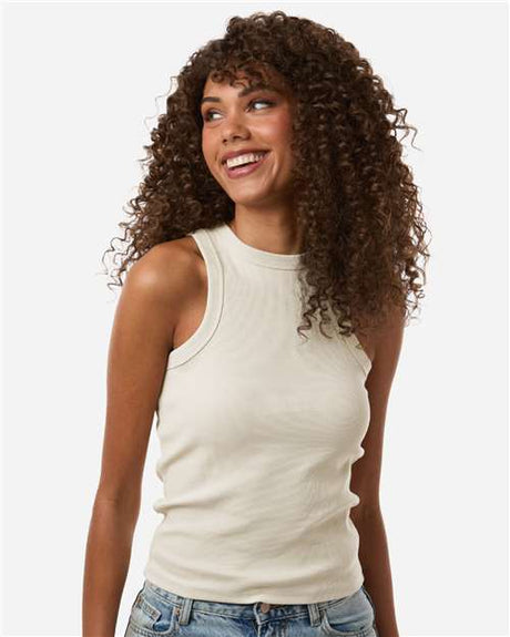 American Apparel Women's Baby Rib Tank - American Apparel BR2101 Bone S