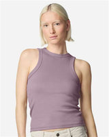 American Apparel Women's Baby Rib Tank - American Apparel BR2101 Smokey Violet S