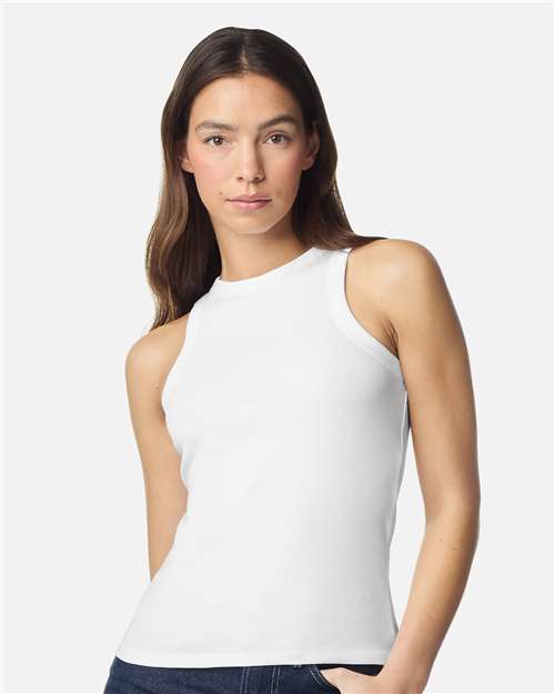 American Apparel Women's Baby Rib Tank - American Apparel BR2101 White S