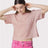 American Apparel Women's Fine Jersey Boxy Tee - American Apparel 102 Blush S