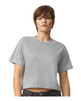 American Apparel Women's Fine Jersey Boxy Tee - American Apparel 102 Heather Grey S