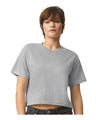 American Apparel Women's Fine Jersey Boxy Tee - American Apparel 102 Heather Grey S