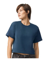 American Apparel Women's Fine Jersey Boxy Tee - American Apparel 102 Sea Blue S