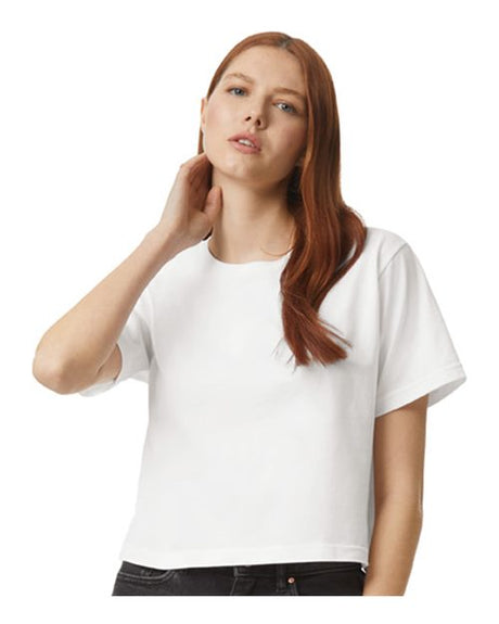 American Apparel Women's Fine Jersey Boxy Tee - American Apparel 102 White S