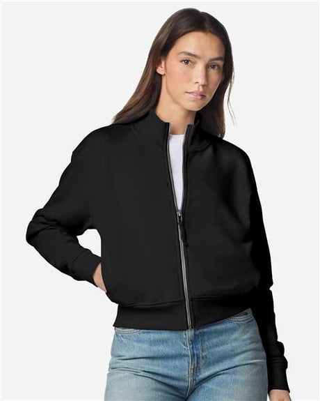 American Apparel Women's French Terry Full - Zip Jacket - American Apparel FTJ00 Black S