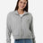 American Apparel Women's French Terry Full - Zip Jacket - American Apparel FTJ00 Heather Grey S
