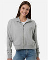 American Apparel Women's French Terry Full - Zip Jacket - American Apparel FTJ00 Heather Grey S