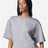 American Apparel Women's French Terry Mid - Length Boxy Top - American Apparel FTCB0 Heather Grey S