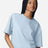 American Apparel Women's French Terry Mid - Length Boxy Top - American Apparel FTCB0 Powder Blue S
