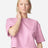 American Apparel Women's French Terry Mid - Length Boxy Top - American Apparel FTCB0 Powder Pink S