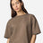 American Apparel Women's French Terry Mid - Length Boxy Top - American Apparel FTCB0 Savana S