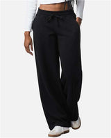 American Apparel Women's French Terry Wide Leg Pants - American Apparel FTP00 Black S