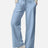American Apparel Women's French Terry Wide Leg Pants - American Apparel FTP00 Powder Blue S